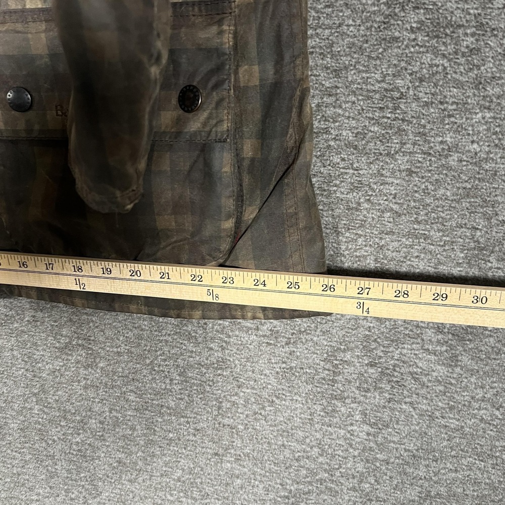 Barbour Ladies Winter Bedale Jacket Womens 18 Brown Waxed Check Fleece Lined - Picture 5 of 15